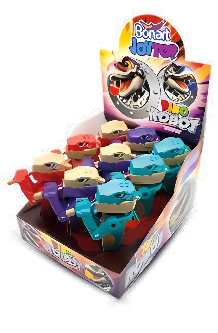 Bonart Joytop Dino Robot Lollipop with Toy 11g 9 stck