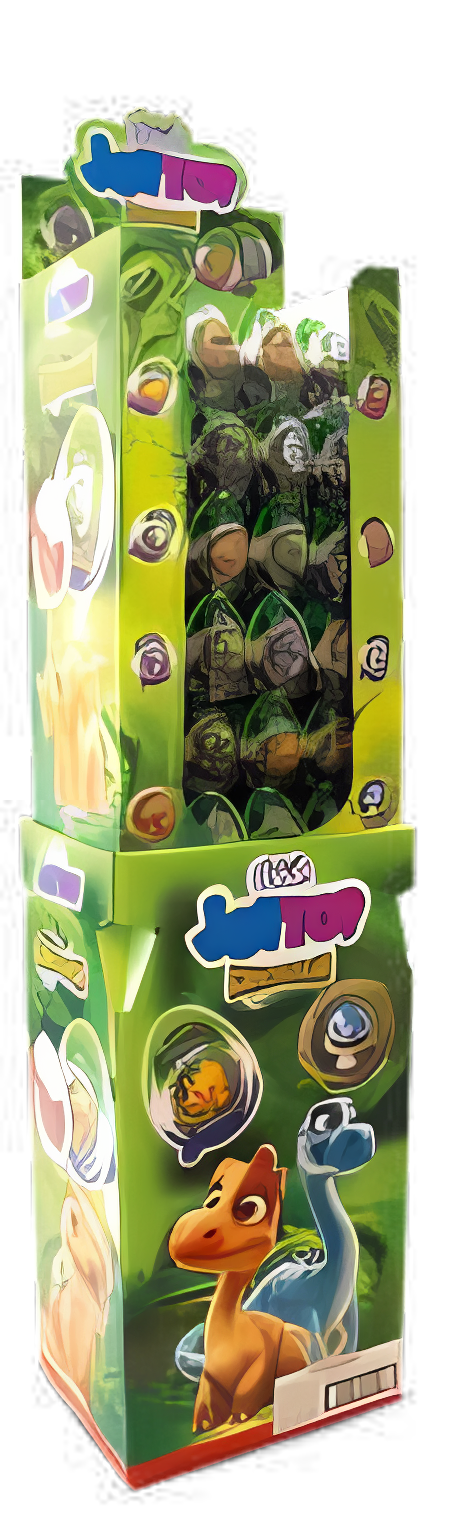 Bonart Joytop Dinosaur Chocolate Cream with Surprise Toy 20g Stand 72 stck