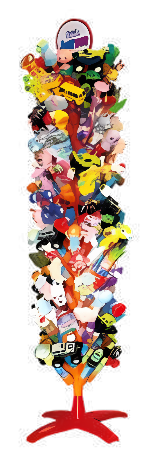 Bonart Joytop Fun Tubes Lollipop with Toys Plastic 11g 135 pcs