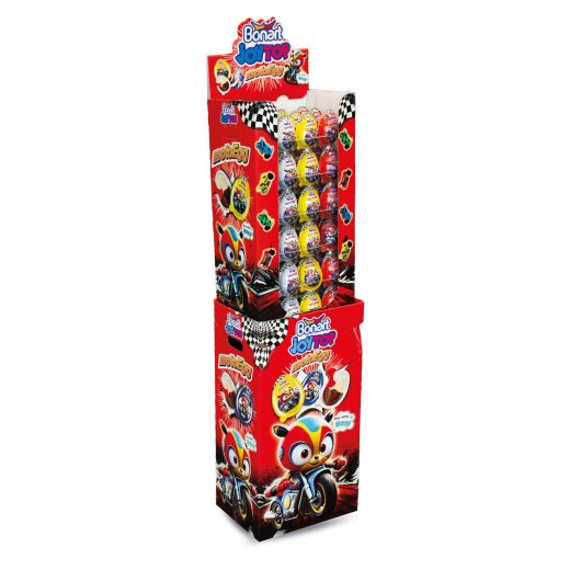 Bonart Joytop MotoEgg with Surprise Toys Stand 20g 72 stck